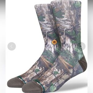 STANCE MEN’S CASUAL REALTREE XTRA GREEN OFFICIALLY LICENSED PRODUCT CREW SOCKS